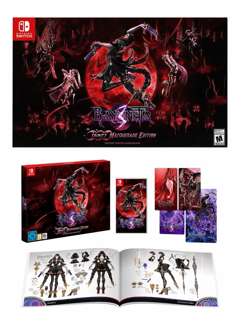 BAYONETTA 3 TRINITY MASQUERADE EDITION FOR NINTENDO SWITCH - BNIB